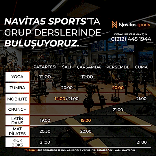 Navitas Sports'ta Grup Derslerinde Buluşuyoruz
