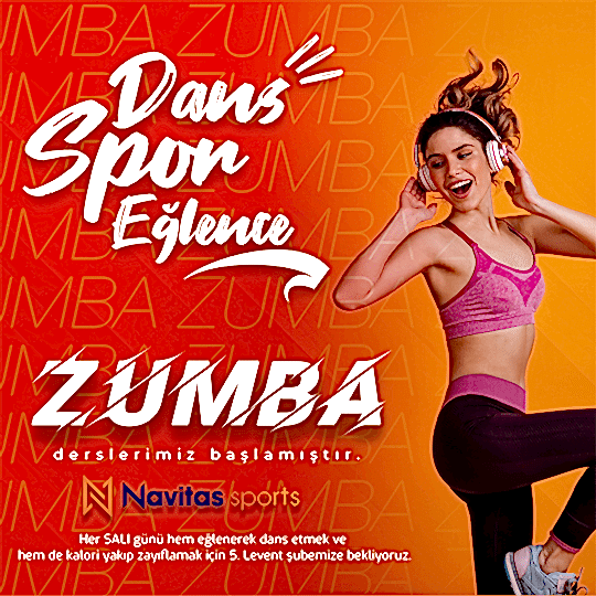 ZUMBA Derslerimiz Her Salı 5.Levent Tesisimizde